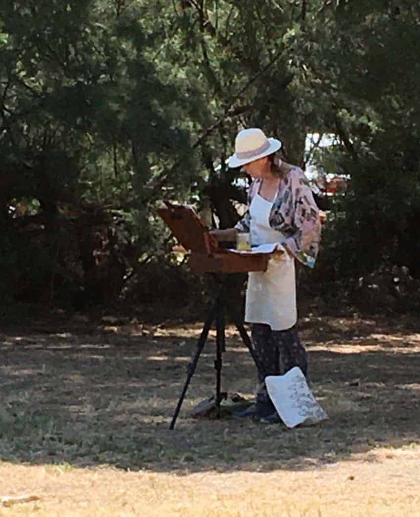 watercolour painting of a fishing boat